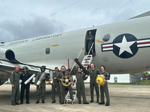 U.S. Naval Research Laboratory (NRL) Scientific Development Squadron ONE (VXS) 1 takes to the skies to deploy observational buoys in front of Hurricane Helene’s projected path on Tuesday, Sept. 24