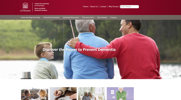 uOttawa Dementia Pevention Website