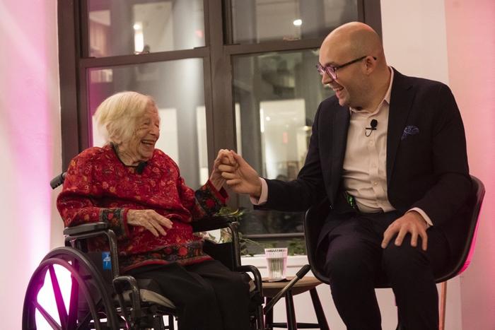 Dr. Ruth with Kinsey Institute Executive Director Dr. Justin Garcia during her final public appearance