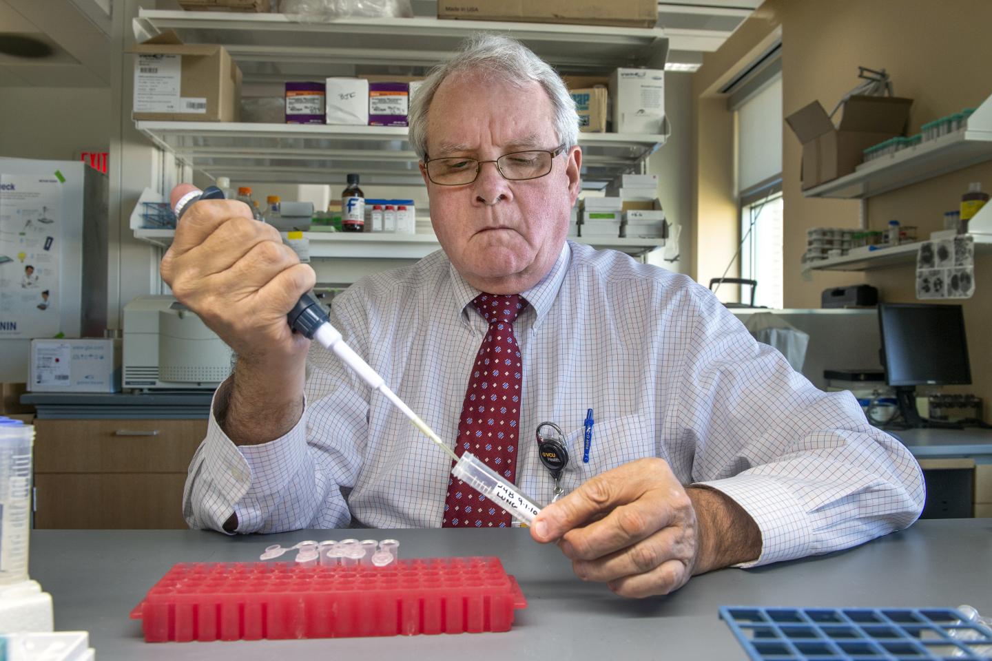 Dr. Berry Fowler at VCU Is Processing a Plasma Sample for Plasma Vitamin C Levels from a Patient wit