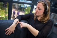 Flexible Sensors Turn Skin into a Touch-Sensitive Interaction Space for Mobile Devices (1 of 2)