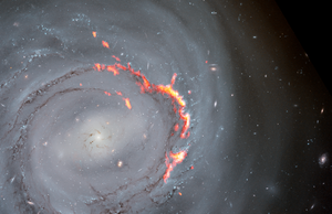 Close-up of Ram Pressure Stripping in NGC4921