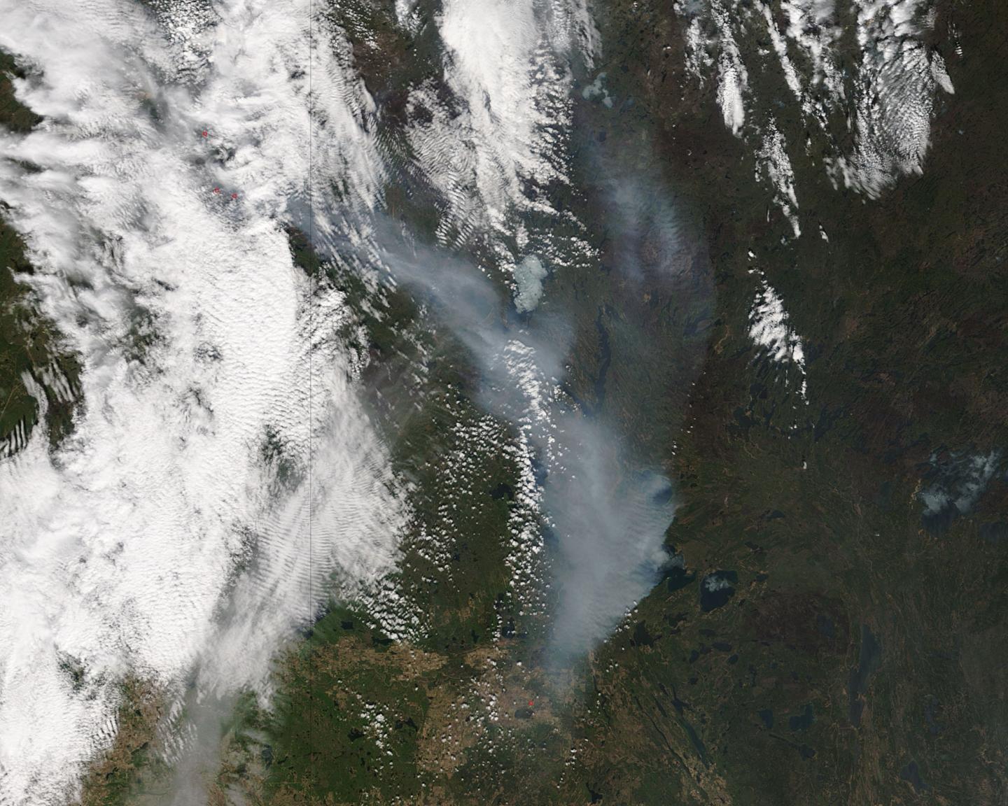 Terra Image of Ft. McMurray Fire