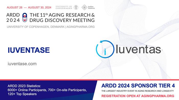 Announcing Iuventase Biosciences as Tier 4 Sponsor of ARDD 2024