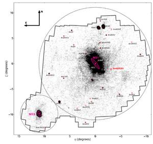 Galactic map: Where is Andromeda XXXV?