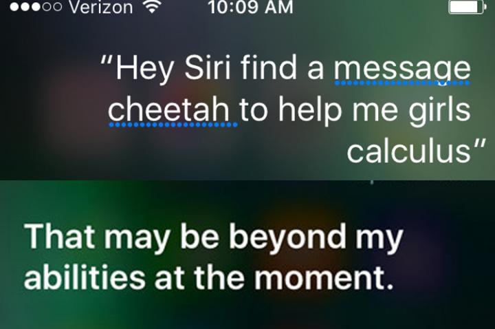 iPhone Screen Shows Siri's Response to a Question