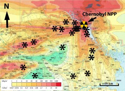 Chernobyl Background Radiation Map