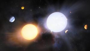 Artist’s Impression of a Giant-Giant Binary