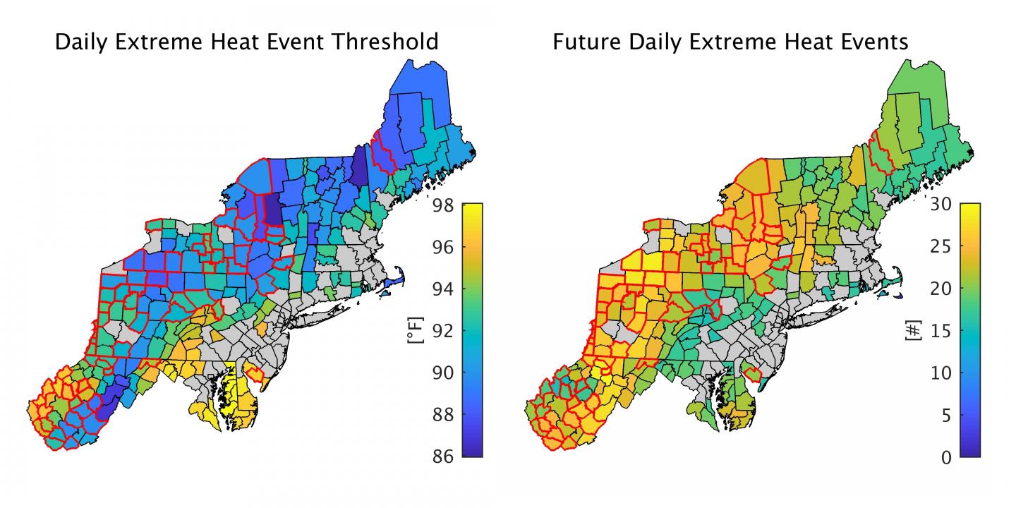 Projections for Future Extreme Heat in the Northeast