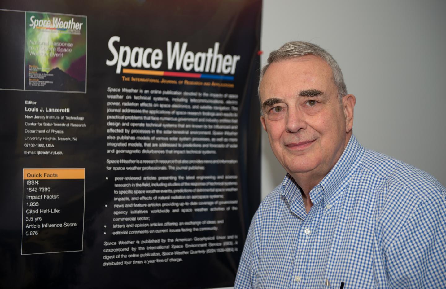The AIAA Taps Space Weather Pioneer Louis Lanzerotti for a Career Award