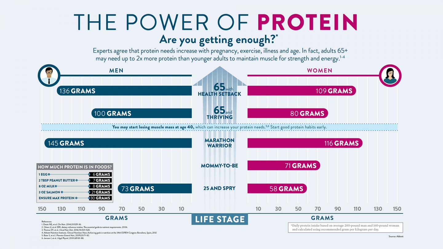 Power of Protein Infographic