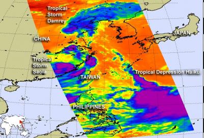Tropical Storms Damrey and Saola, Tropical Depression Haikui