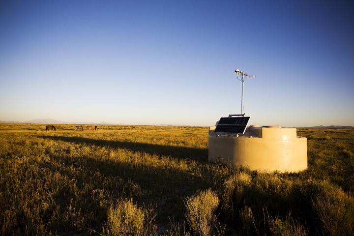 One of the 1,600 Detectors at the Pierre Auger Observatory