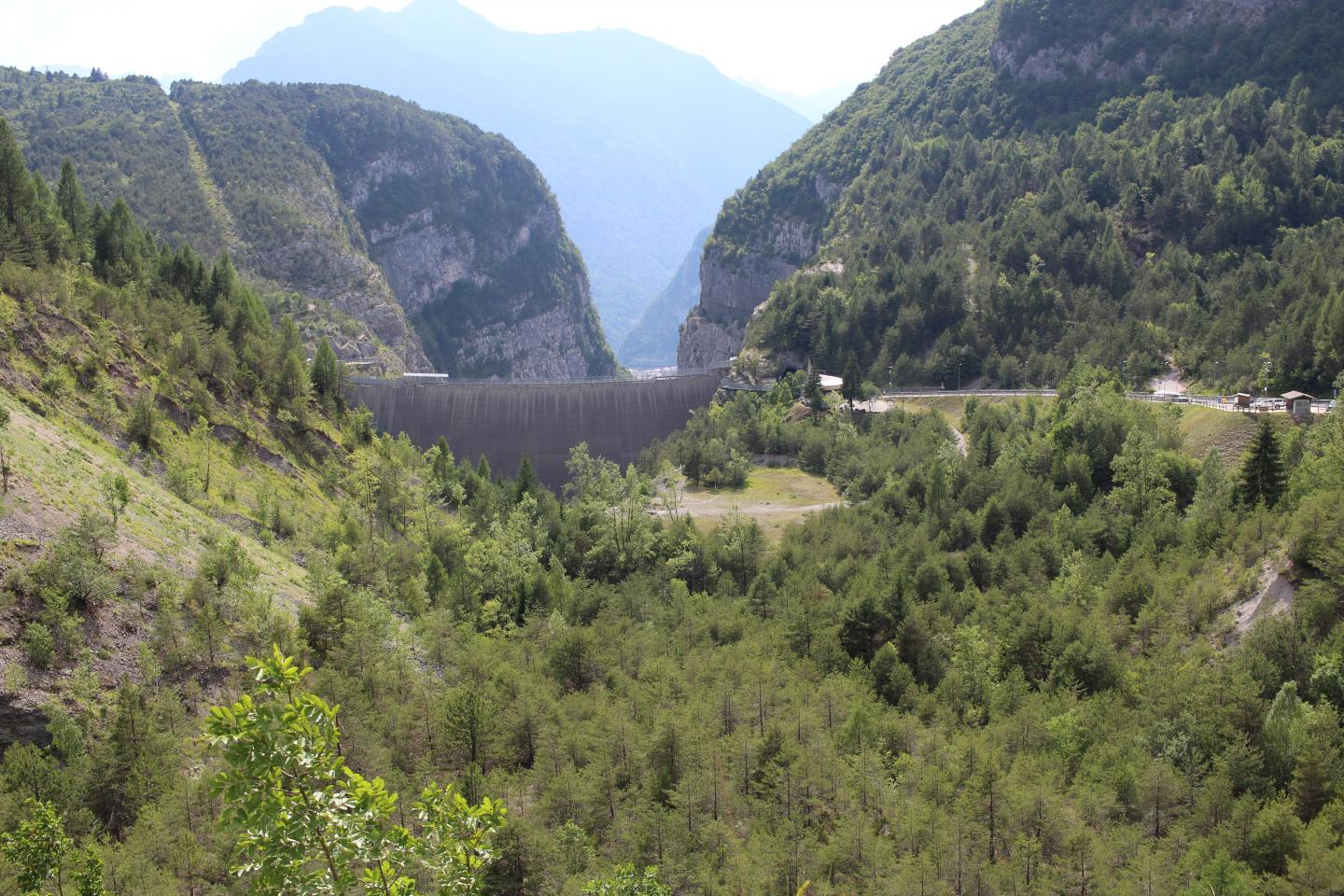 Behind the Vajont Dam