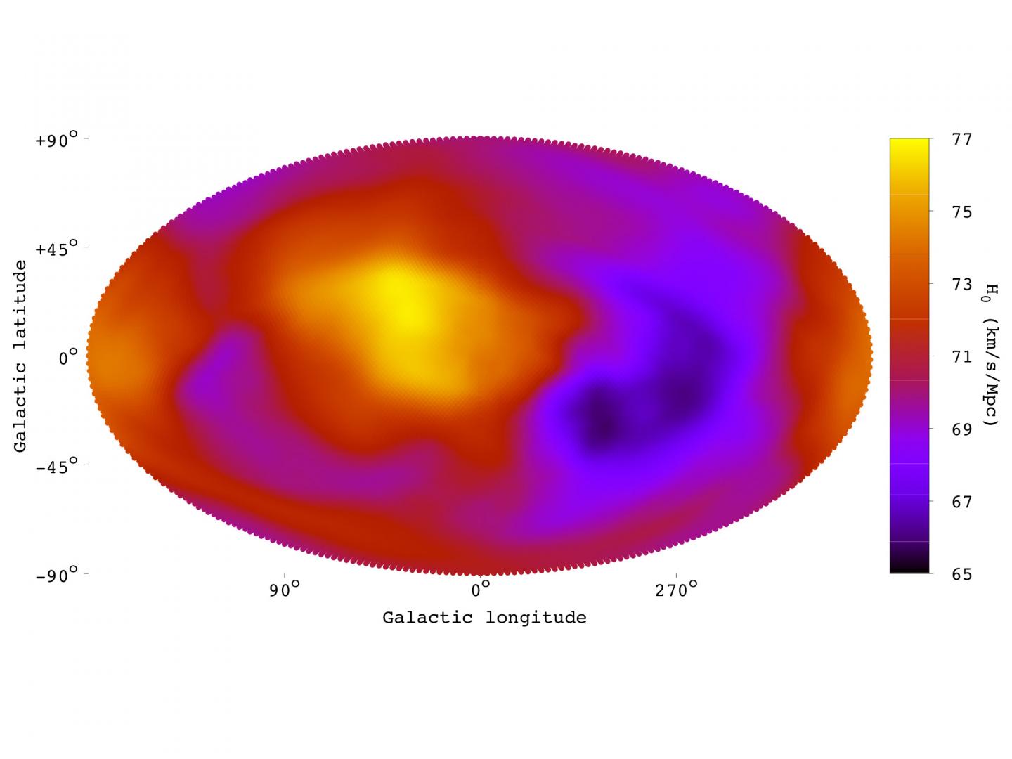 Die Studie enthüllt regionale Unterschiede in der Expansion des Universums: 