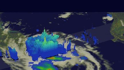 A 3-D Flyby of Tropical Depression 9