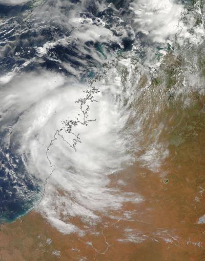 NASA Captures Magda Making Landfall