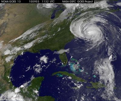 Hurricane Earl Covers the Northeastern US