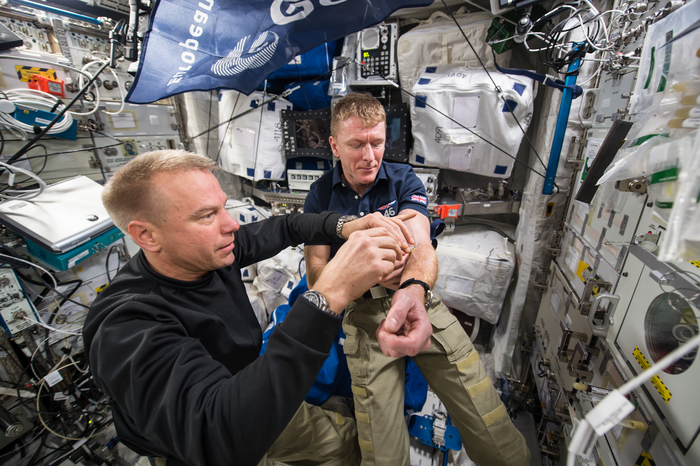 Astronaut Tim peake's first blood draw completed in space