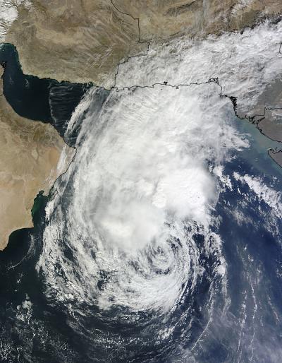 NASA Terra Satellite View of Tropical Storm 05A