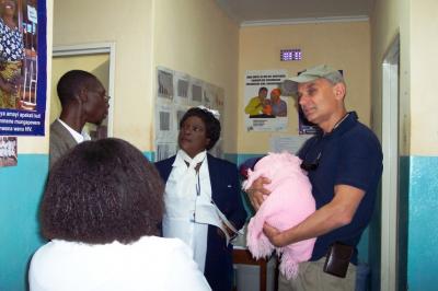 Charles Chasela, Bertha Chisale and Charles van der Horst, Kawale Clinic