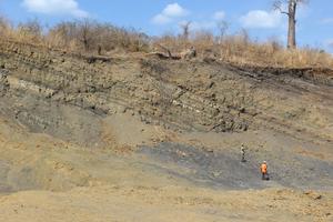 (G1): Panoramic view of the Michunwa outcrop, Maniamba Basin, Mozambique