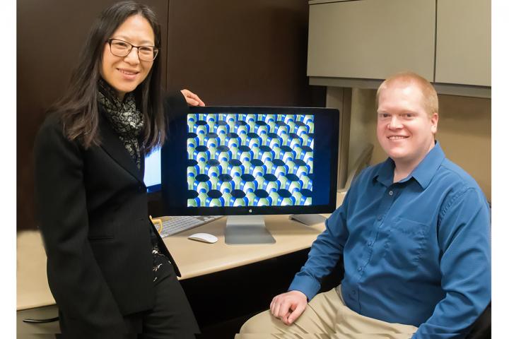 University of Michigan Engineers Professor Katsuyo Thornton, Left, and Graduate Student Erik Hanson
