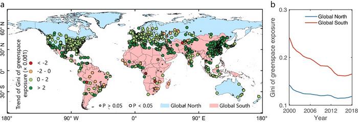 Greenspace exposure inequality