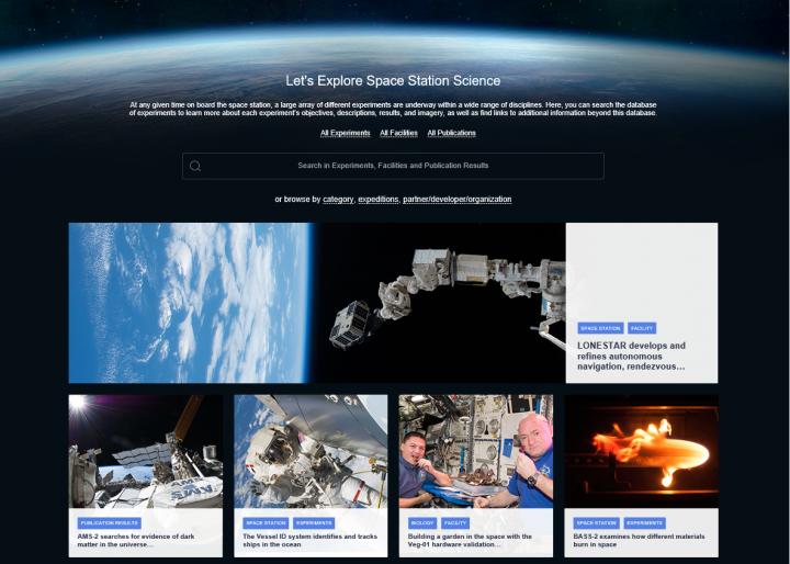 New Search Capabilities of SSRE on NASA.gov Make Conducting Space Station Research Easier Than Ever