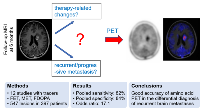 Amino acid PET successfully differentiates recurrent brain metastases