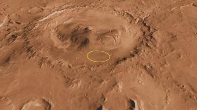 View of Mars' Gale Crater