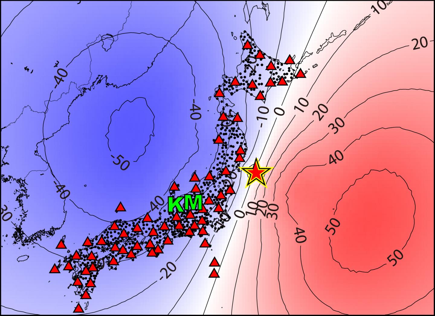 Map of Seismic Survey Instruments