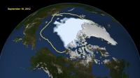 Satellite Image of Arctic Sea Ice