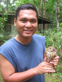 Carl Oliveros and Luzon Hawk Owl