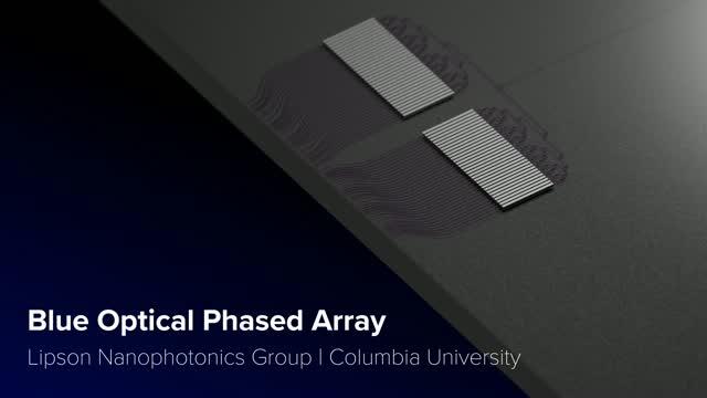 Blue optical phased array