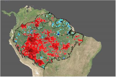 Rainfall Deficit in Amazon during 2005 drought peak (July – September)