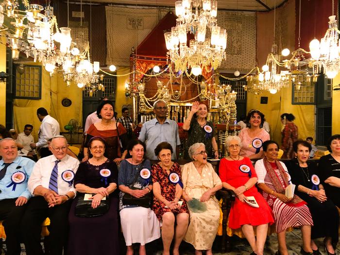 Cochin Jews at the 450th year celebration of the Paradesi synagogue, December 2017