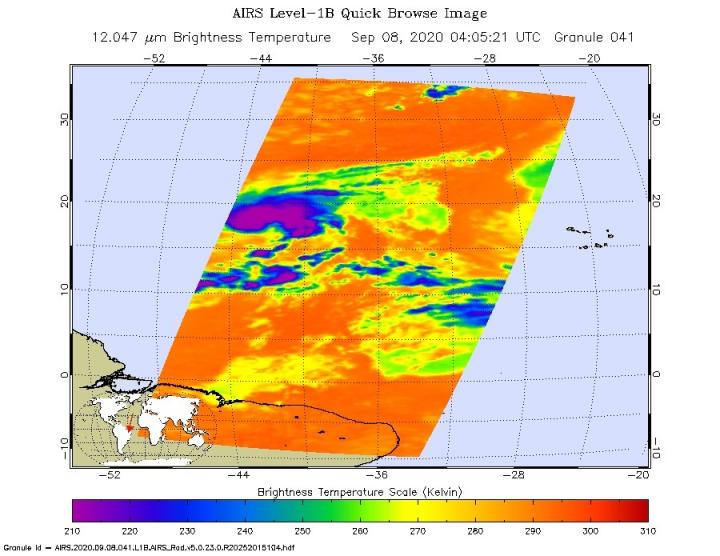 AIRS image of Paulette