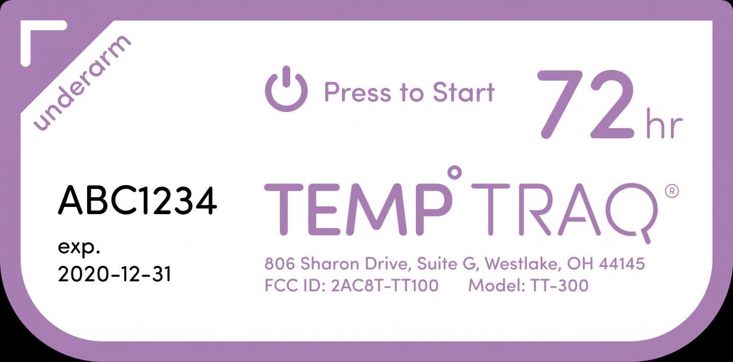 TempTraq Wearable, Bluetooth Continuous Temperature Monitor