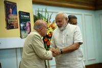 PM Modi with Professor Swaminathan