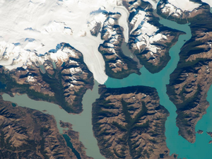 Glacier from space