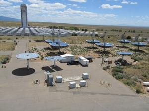 Concentrating solar power to produce electricity