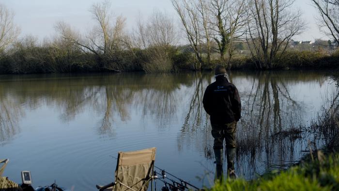 Veteran Brian Haycock fishing