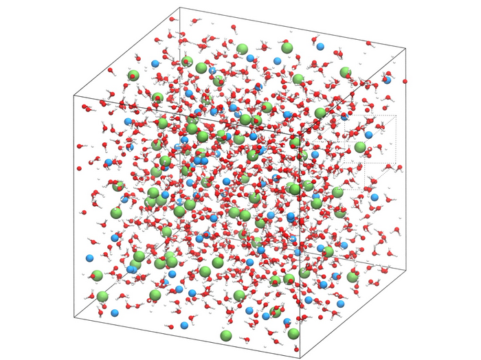 Simulations and Experiments Reveal Unprecedented Detail About Water’s Motion in Salt Water