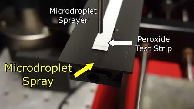 Testing for Peroxide in Water Micro Droplets