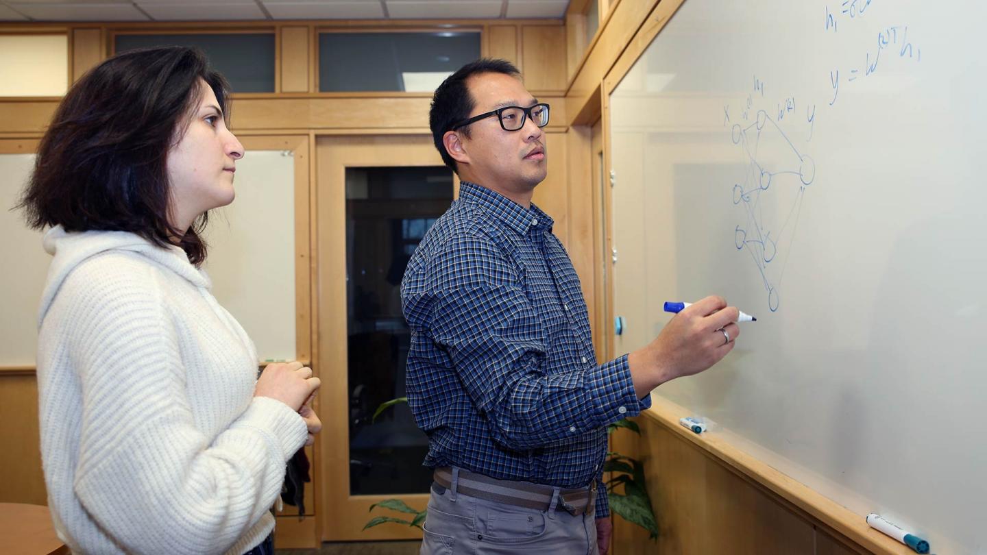 Peter Koo with graduate student Shushan Toneyan