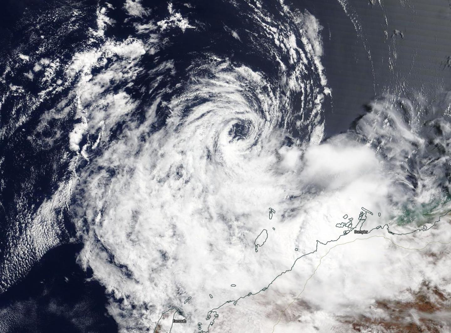 NASA finds ex-Tropical Cyclone 21S affecting Australia's Pilbara Coast ...