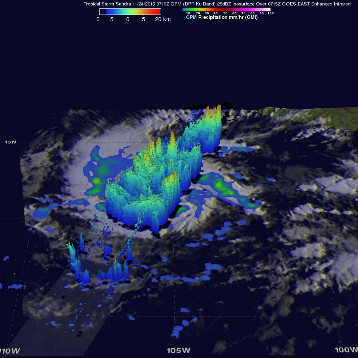 GPM Image of Sandra