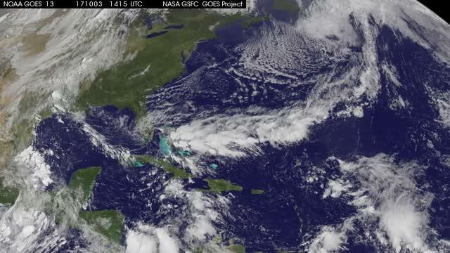 Satellite Animation Shows Tropical Storm Nate in Northwestern Caribbean