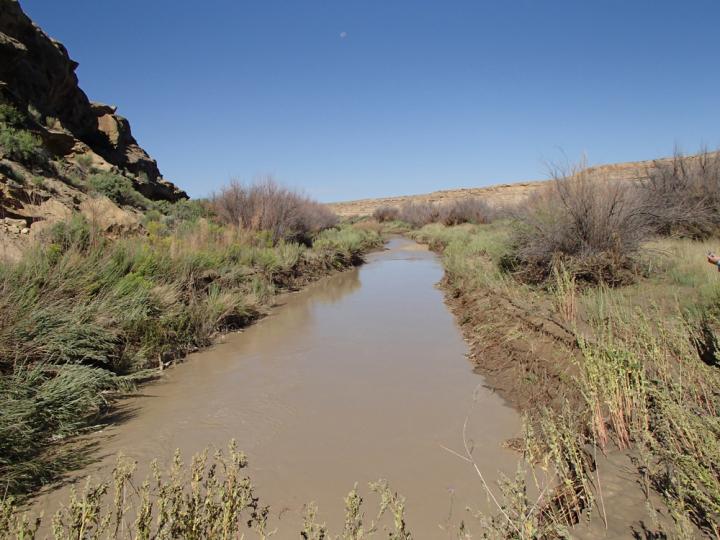 Chaco Wash in Chaco Canyon, New Mexico